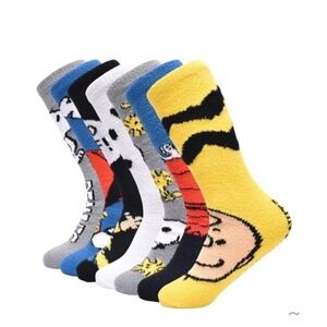 Peanuts Snoopy 7 Days of Cozy Soft Socks Mens Size 6-12 New